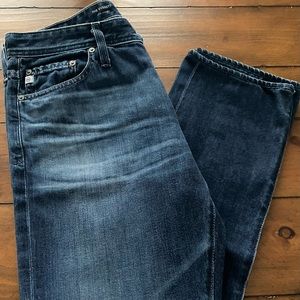 AG Slim Straight Jeans, size 33R(Mens), Style-Everett, Wash-Witness